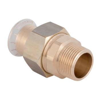 GN655310000 Geberit Mapress Koper 3-delige Kopp. 12x3/8 (bu.dr. x pers, brons)