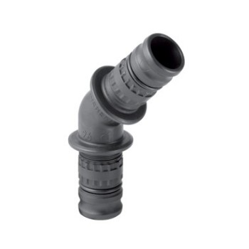 62624500500 Geberit Mepla bocht 45 gr PVDF 50