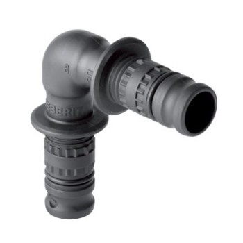 62627100500 Geberit Mepla bocht 90 gr PVDF 50