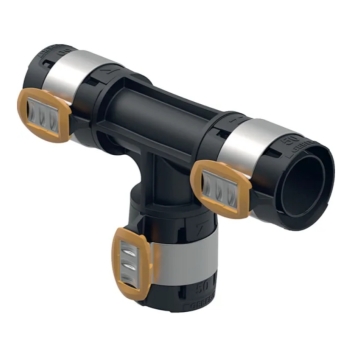 62008600100 Geberit FlowFit T-stuk 63mm (3x pers, PPSU)