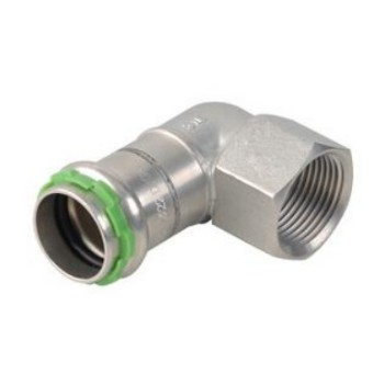 VH655158900000 SudoPress RVS kniekoppeling 90° FF